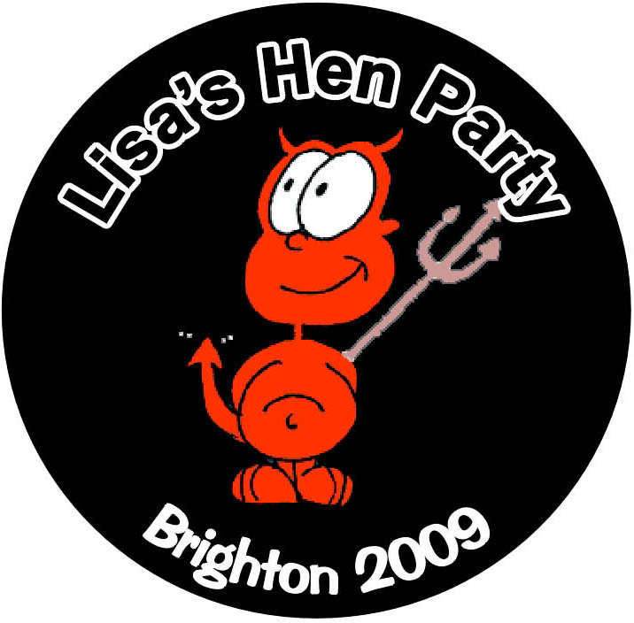 Personalised party badges