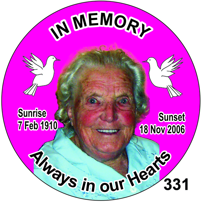 funeral badges
