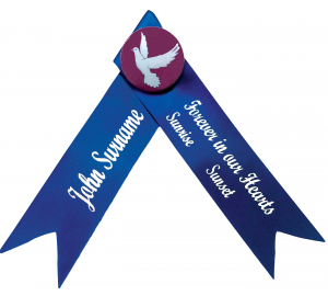 funeral ribbon