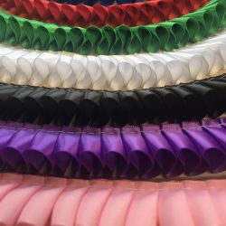 Pleated Ribbon 25mm wide - priced per metre